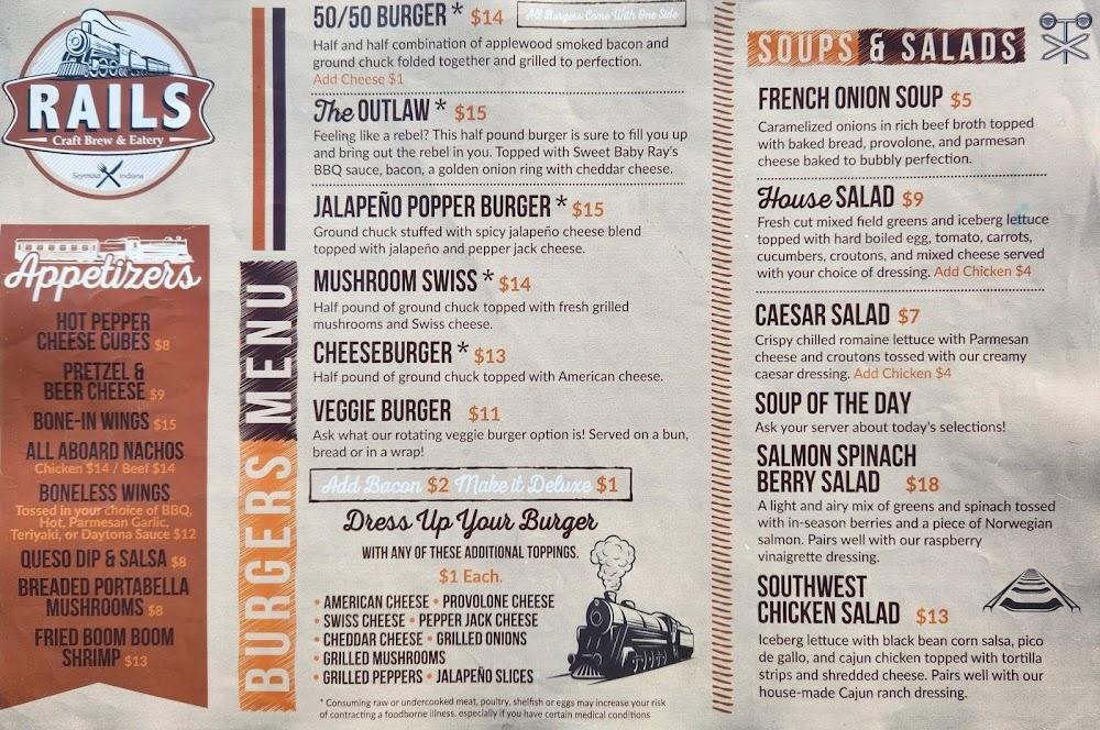 Rails Craft Brew & Eatery Bone-In Wings